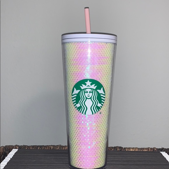 Starbucks Other - Starbucks Holiday 2020 White/Pink Sequin Tumbler